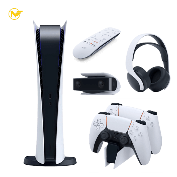 خرید کنسول بازی پلی استیشن 5 دیجیتال به همراه لوازم جانبی اصلی خرید کنسول بازی پلی استیشن 5 دیجیتال به همراه لوازم جانبی اصلی